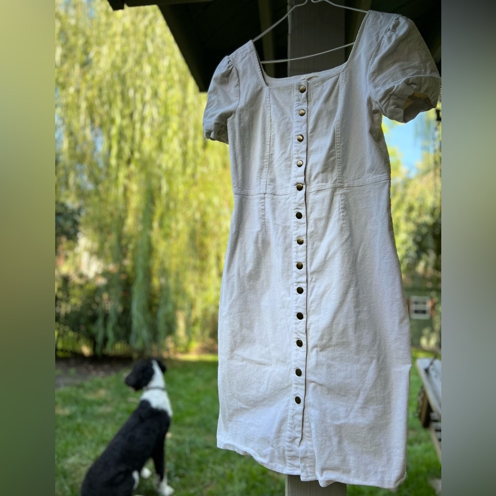 Böhme Corduroy Ivory Mini Dress [fall/winter]